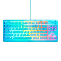 SteelSeries Apex 3 TKL 水藍 美式 RGB 遊戲鍵盤 IP32 防水 水藍 64933 (V072) 