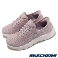 Skechers 休閒鞋 Go Walk Flex 女鞋 粉紅 白 套入式 瞬穿科技 Slip-Ins 124975MVE