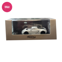 Mortal 1/64 Bugatti Veyron SS Black Wheel Model - White
