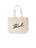 กระเป๋าผู้หญิง รุ่น K/SIGNATURE CANVAS SHOPPER สี NATURAL
