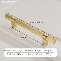 ลูกบิดทองเหลืองแข็งสำหรับลิ้นชักสไตล์อเมริกัน Modern Gold Kitchen Cabinet Handle