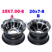 8 inch front Aluminum rims use19X7.00-8 20x7-8 21x7-8 tyre ATV Bearing wheel hub vacuum tires for Go-kart four motorcycle