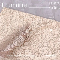 KAIN KEBAYA SEMI ITALY SHINNING CORD METALIC LUMINA Ivory