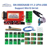 SN:050D5A5B V1.3 UPA-USB Pro Programmer Windows 10 64Bit with Eeprom Adapter SOP8 SOIC8 Clip with NEC Functions ECU Chip Tunning