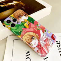 Sarung Telefon Bercetak Penuh, Rekaan Kartun Anime Card Captor Sakura Comel, Bahan Licin, Untuk VIVO