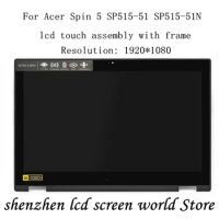 Original 15.6" FHD 1920X1080 LCD ASSEMBLY TOUCH SCREEN For Acer Spin 5 SP515-51 SP515-51GN FHD DISPLAY LED digitizer
