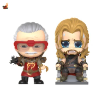 In Stock 100% Original HotToys COSBABY COSB738 THOR Stan Lee Movie Character Model Collection Artwork Q Version