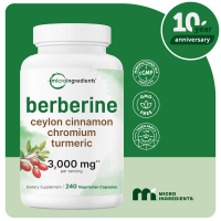 Berberine With Ceylon Cinnamon Chromium & Turmeric 3000Mg Equivalent（Sasvinosla ）