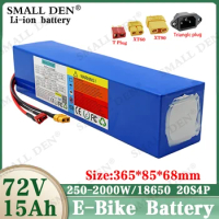 72v 20s4p 72V 15AH Lithium Battery 84v lithium ion battery For 72V 800W 1000W 1500W 2000W Electric Bike Scooter Battery
