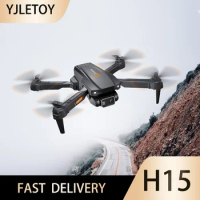 Mini RC H15 Drone With Camera HD Wifi Fpv Photography Foldable Quadcopter Fixed Height Professional Drone Gift Toy for Boy
