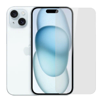 【YADI】Apple iPhone 15 6.1吋 2023 水之鏡 AGC高清透手機玻璃保護貼(靜電吸附 高清透光)
