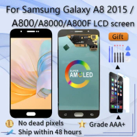 5.7”AMOLED For Samsung Galaxy A8 2015 A800 A8000 A800F LCD Display Touch Screen Digitizer Assembly OLED/Super AMOLED LCD Display