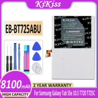 KiKiss Powerful Battery EB-BT725ABU 8100mAh For Samsung Galaxy Tab S5e 10.5 T720 T725C Bateria