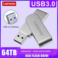 Lenovo Pendrive 64TB 16TB USB Flash Drive 4TB 2TB USB Pen Drive Cle USB Memory Stick 128GB U Disk สำหรับแล็ปท็อป/โน้ตบุ๊ค/ทีวี