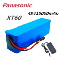 Panasonic 48v 9Ah/10000mAh 1000W 13s3p 48V lithium ion battery pack for 54.6V electric bicycle scooter with BMS + XT60 plug