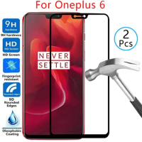 tempered glass screen protector for oneplus 6 case cover on one plus 6 plus6 oneplus6 6.28 protective phone coque bag omeplus 9h