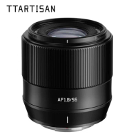 TTArtisan 56mm F1.8 APS-C Auto Focus Camera Lens for Fujifilm XS10 XS20 X-H2s XT5 XT30 Sony a6000 zve10 a6700 Nikon zfc