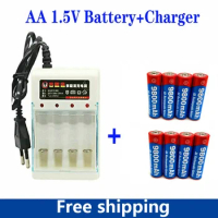 2023 New Tag AA Battery AA9800mAh Rechargeable Battery AA 1.5V Rechargeable New Alcalinas Drummey + Free Delivery Fan Toy