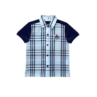 เสื้อโปโล เด็กชาย ลิขสิทธิ์ห้าง 1P19J10 สีฟ้า