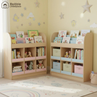 ProSpace Furniture ชั้นวางหนังสือนิทานพร้อมช่องในของ 6 ช่อง