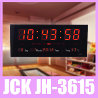 นาฬิกาดิจิตอล LED รุ่นJH-3615 แขวนติดผนัง Number ClockLED ขนาด 36x15x3CM พร้อมส่งฟรีหัวชาทและอะแดปเต