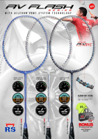 RAKET BULUTANGKIS RS REINFORCE SPEED AV FLASH SERIES PAKETAN KOMPLIT