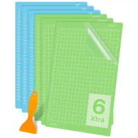 เสื่อตัด 6 ชิ้น สำหรับ Cricut Joy Xtra 12x8.5 นิ้ว กาว ใช้ซ้ำได้ เสื่อตัดงานฝีมือ อุปกรณ์ติด แทนที่