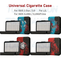 4 Patterns Cigarette Box for IQOS 3 Duo Portable Storage Box for IQOS ILUMA/Prime LIL Cover Cigarette Case Holder Accessories