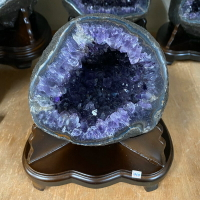 天然 烏拉圭🇺🇾5A財寶袋圓洞型 紫晶洞 紫水晶洞  🔮天然聚寶甕 專屬你的小烏圭😘系列2.2kg 編號:410