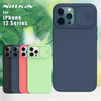 Nillkin for Apple iPhone 13 12 Pro Max Case CamShield Silky Sillicone PC Phone Back Cover case for iPhone 12 Pro Cases