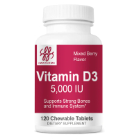 IMATCHME,Vitamin D3 Tablet Kunyah, Aneka Rasa Berry, 5000 IU, 120 Tablet