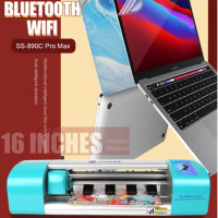 SS-890C PRO MAX Sunshine Auto Film cutting machine for AirPods iPad mobile phone tablet front glass back cover protect film cut