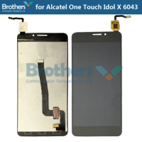 LCD Screen for Alcatel One Touch Idol X 6043 LCD Display Touch Screen Digitizer for Alcatel One Touch 6043 LCD Assembly 5'' AAA