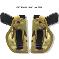 Tactical Concealed Holster Gun Pistol Holster Left Right Hand Universal Gun Holster Airsoft Nylon Pouch for Men Women