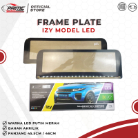 Tempat Plat Nomor Mobil Acrilic Akrilik Izy Lampu Led 46 Cm - W / R