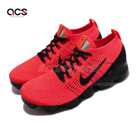 Nike 慢跑鞋 Air Vapormax Flyknit 3 男鞋 黑 紅 全氣墊 運動鞋 針織鞋面 AJ6900-608