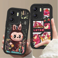 Sarung Vivo y15a, Bahan Silikon TPU Lembut, Kalis Kejutan, Corak Kartun, Sarung Telefon Bimbit V132