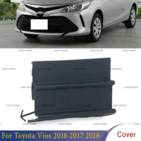 For Car Lid Trailer Garnish Cap Shell For Toyota Vios 2016 2017 2018 Front Bumper Towing Hook Trim Cover Auto Replacement Parts