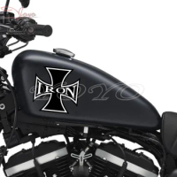 Cross Decal Fairing Stickers Fuel Tank Decals Vinyl Sticker For Harley Sportster XL883N IRON