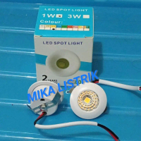 Lampu Sorot Spotlight COB 1 WATT Inbow/ Lampu Lemari LED 1 Watt Body Putih