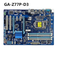 For GA-Z77P-D3 Desktop Motherboard Z77 Socket LGA 1155 i3 i5 i7 DDR3 32G ATX UEFI BIOS Original Z77P-D3 Mainboard