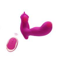 Wireless Remote Control Vibrator Silicone USB Charged Invisible Vibrating Panties Vibrator Sex Toy for Women Dual Motor