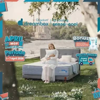 Quantum Dreambox SensaCool / Kasur Dingin / 2X Cooler / Greentea Latex / Pocket GT Latex 30 cm 140 x