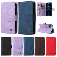 PRO Retro Leather Case For Apple IPhone 13 Pro Max Holder Flip Cover For IPhone 13 Mini Light Shockproof Coque Bag Cases