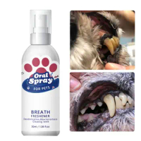 Pet Breath Freshener Natural Oral Spray Odor Removal Portable 30ml Breath Spray Oral Care For Puppies Dogs Kittens Cats Remove