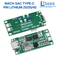 Mạch sạc cổng type C tăng áp dùng cho khối pin 2S/3S/4S đòng sạc 1-4A ||