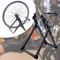 Wheel Truing Stand Bicycle Accessories Bicycle Tire Truing Stand Metal Stainless Durable Foldable Bike Wheel Truing Stand