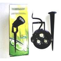 Lampu Taman LED 3W 3Watt 3Wat Lampu Sorot Tembak LED Bossecom Tancap