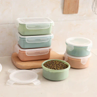 Sealed Plastic Storage Box for Round Mini Fridge, Kitchen Bento Box, Sealed Plastic Storage Box