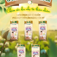 [CHÍNH HÃNG DIANA UNICHARM] COMBO 3 bịch Tã Quần Bobby Organic – Tặng Thêm 4 Miếng – Cotton Hữu Cơ, 